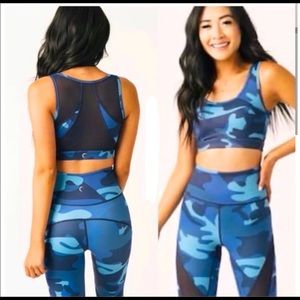 Zyia Navy Camo Mesh Bra. Never worn. Size small